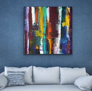 'Descent' is an Original Acrylic Artwork on canvas, by Tony Hammer.