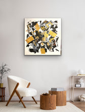 Load image into Gallery viewer, Abstract art painting in a modern living room setting