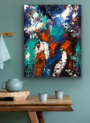 "Sold" "Colors of Life" is a Stunning Signed Abstract Limited Edition By Tony Hammer