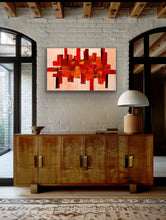 Load image into Gallery viewer, &quot;Geometric&quot; is a Visually Stunning Original Abstract Acrylic Painting on Canvas
