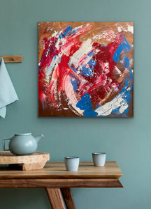 "The Galaxy": An Original Abstract Acrylic on Canvas by Tony Hammer