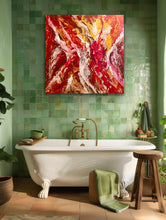 Load image into Gallery viewer, &quot;Fire of Life&quot;: A Captivating Tony Hammer Original Acrylic Artwork on Canvas - 36&quot; x 36&quot;