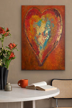 Load image into Gallery viewer, "Passionate Heart" | Original Modern Abstract 48x30 | Tony Hammer