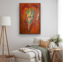 Load image into Gallery viewer, "Passionate Heart" | Original Modern Abstract 48x30 | Tony Hammer