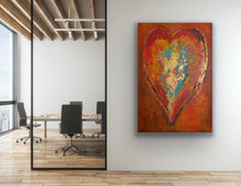 Load image into Gallery viewer, "Passionate Heart" | Original Modern Abstract 48x30 | Tony Hammer