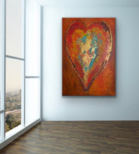 Load image into Gallery viewer, "Passionate Heart" | Original Modern Abstract 48x30 | Tony Hammer