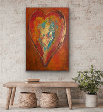 Load image into Gallery viewer, "Passionate Heart" | Original Modern Abstract 48x30 | Tony Hammer