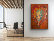Load image into Gallery viewer, "Passionate Heart" | Original Modern Abstract 48x30 | Tony Hammer