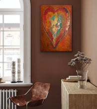 Load image into Gallery viewer, "Passionate Heart" | Original Modern Abstract 48x30 | Tony Hammer