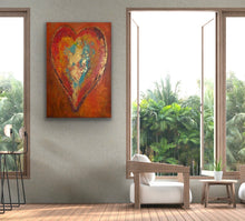Load image into Gallery viewer, "Passionate Heart" | Original Modern Abstract 48x30 | Tony Hammer
