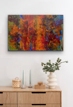 Load image into Gallery viewer, "Night Flowers" original modern art painting by Tony Hammer. A premium 24x36 modern artwork masterpiece featuring bold palette knife textures and striking contemporary aesthetics perfect for luxury interior design.