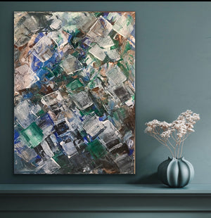 "Vidriera"| Tony Hammer Pintura abstracta original