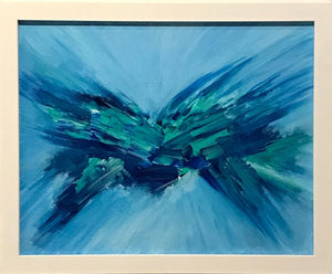 "Blue Angel" Original Painting on Canvas - Hammer Time Art