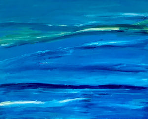 "Blue Horizon" Original Artwork on Canvas - Hammer Time Art