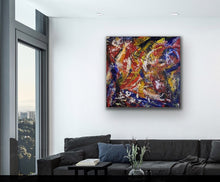 Load image into Gallery viewer, &quot;Fireworks&quot; Original Painting on Canvas - Hammer Time Art