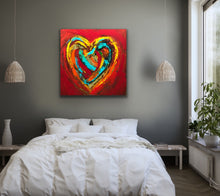 Load image into Gallery viewer, &quot;Hearts Entwined&quot; Original Painting on Canvas &quot;SOLD&quot; - Hammer Time Art