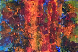 "Flores Nocturnas" Obra de Arte Moderna Original sobre Lienzo
