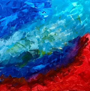 "Olas de pasión" Obra de arte original sobre lienzo
